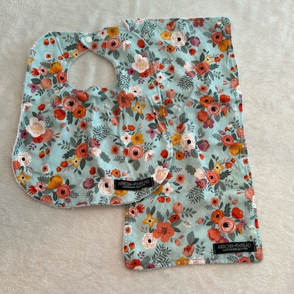 Arrow Other - Arrow and thread bib and burp cloth